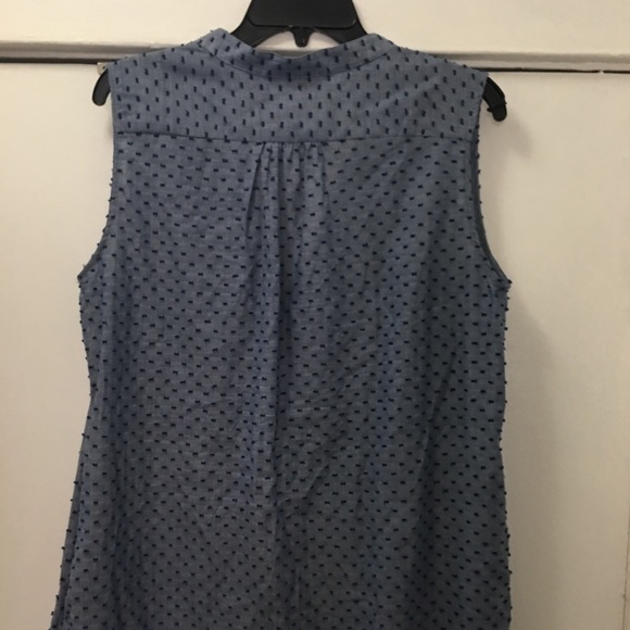 SBJ Austin Swiss dots chambray dress M/L - Picture 7 of 8